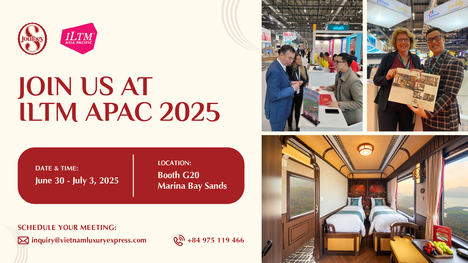 SJourney Brings Vietnam’s Premier Luxury Rail Experience to ILTM Asia Pacific 2025 1 Thumbnail ILTM APAC