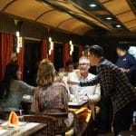 Sjourney train luxury dinner