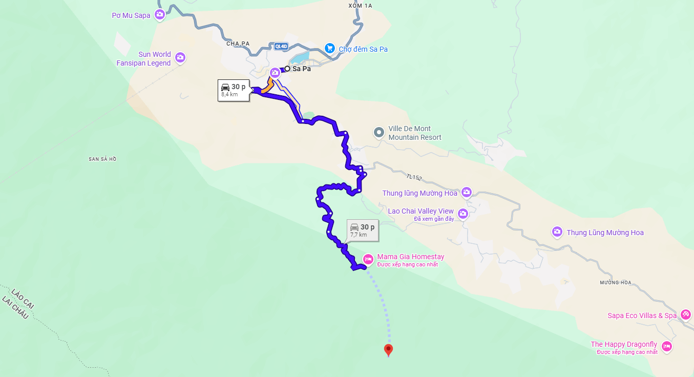 lao chai village map lao chai village map