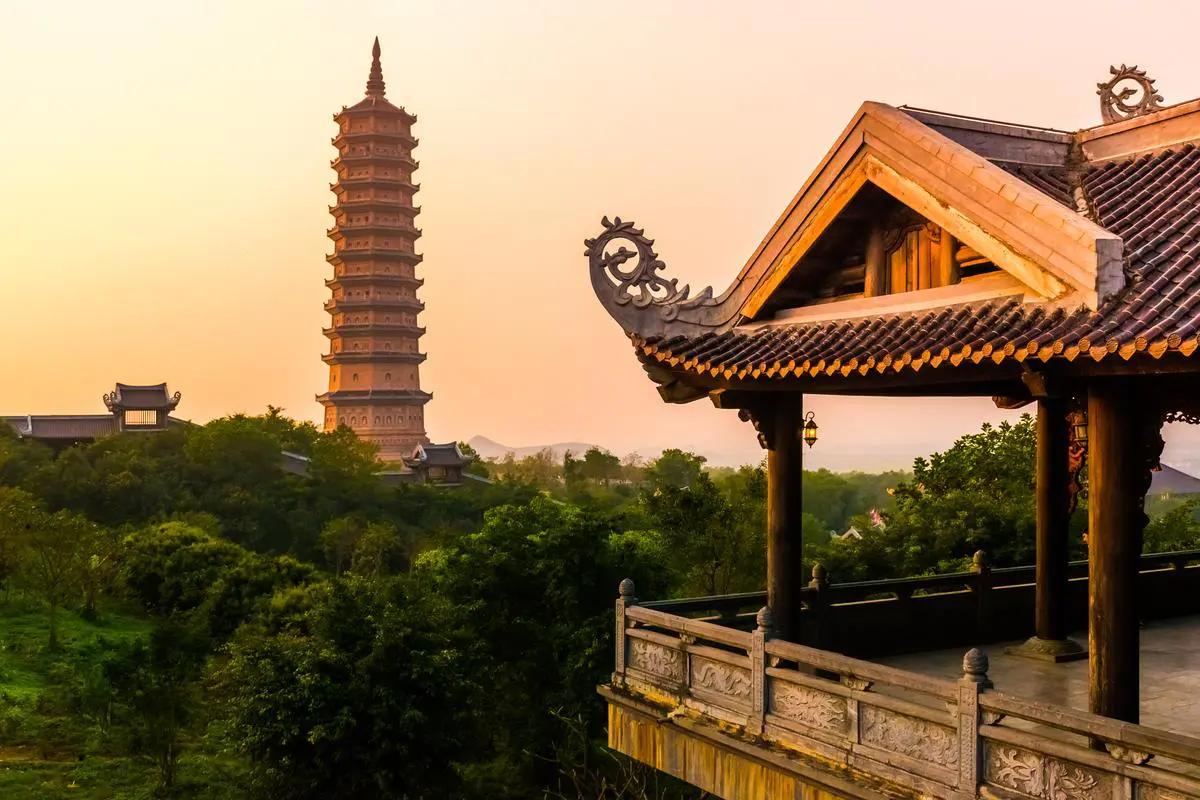 Bai Dinh Pagoda Sunset