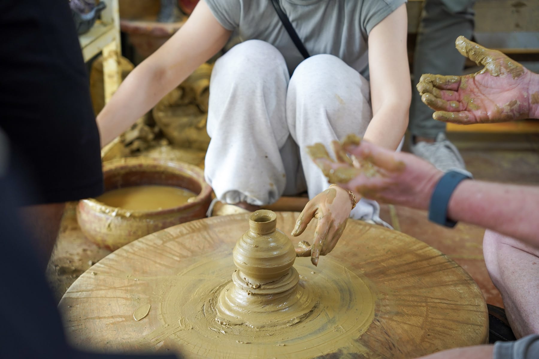 pottery making