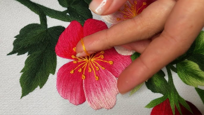 textured embroidery flower | SJourney