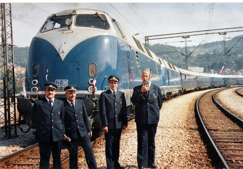 tito blue train with train operators